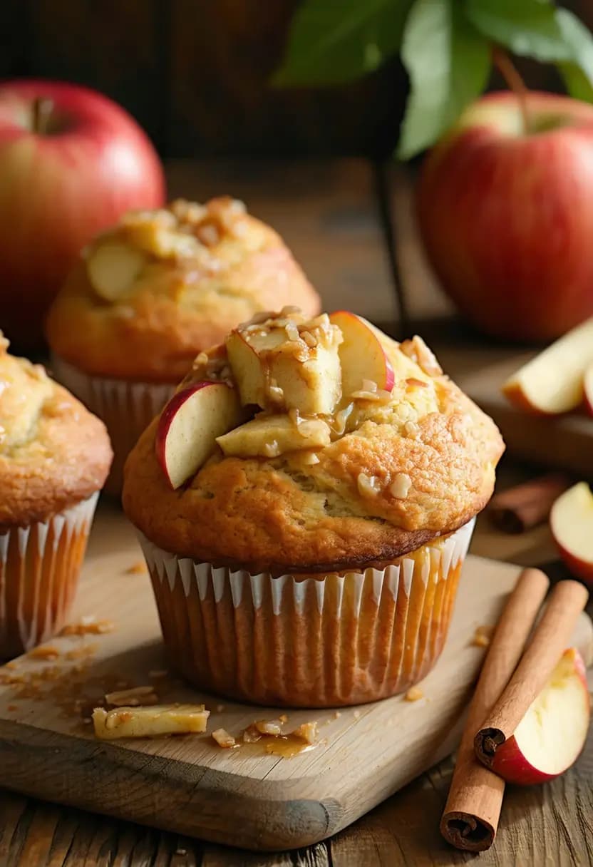 Receita de Muffins de Maçã e Canela