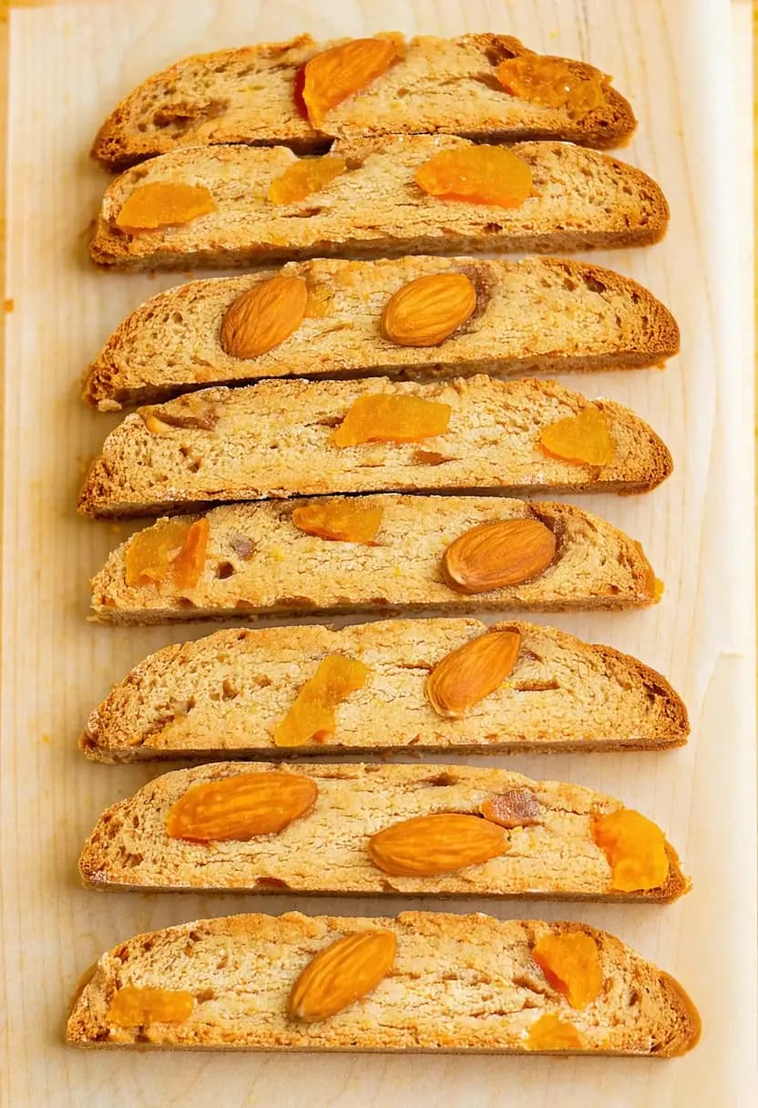 Receita de Biscotti de Damasco e Amêndoas
