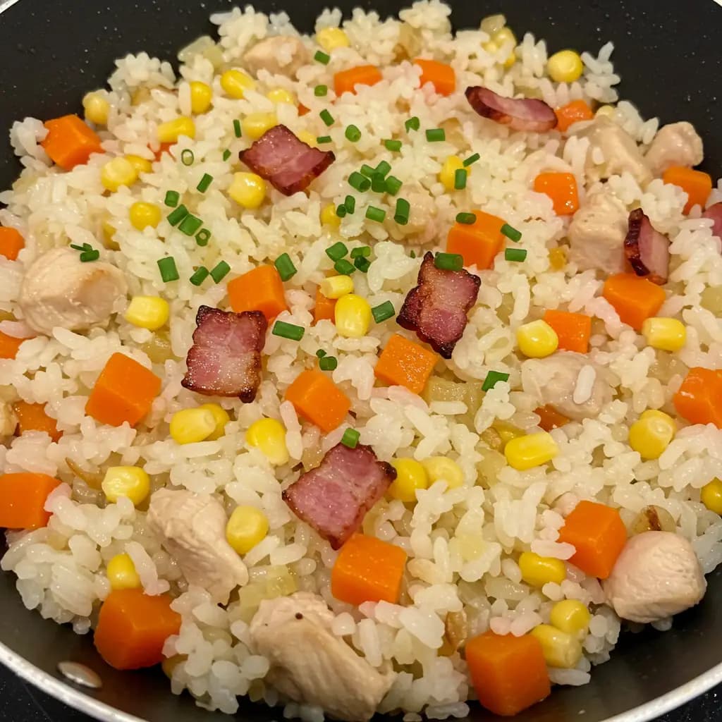 Receita de Arroz Caipira