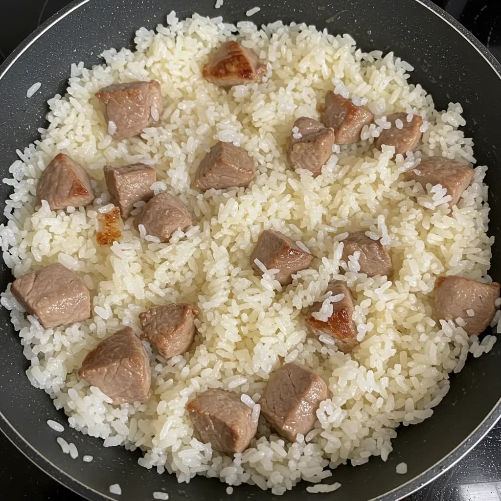 Receita de Arroz com bacon
