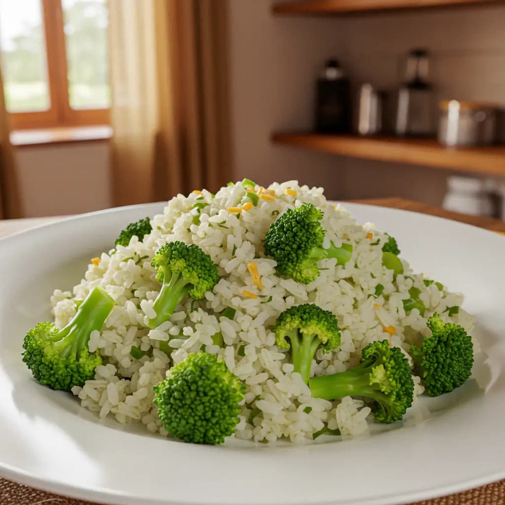 Receita de Arroz com Brócolis
