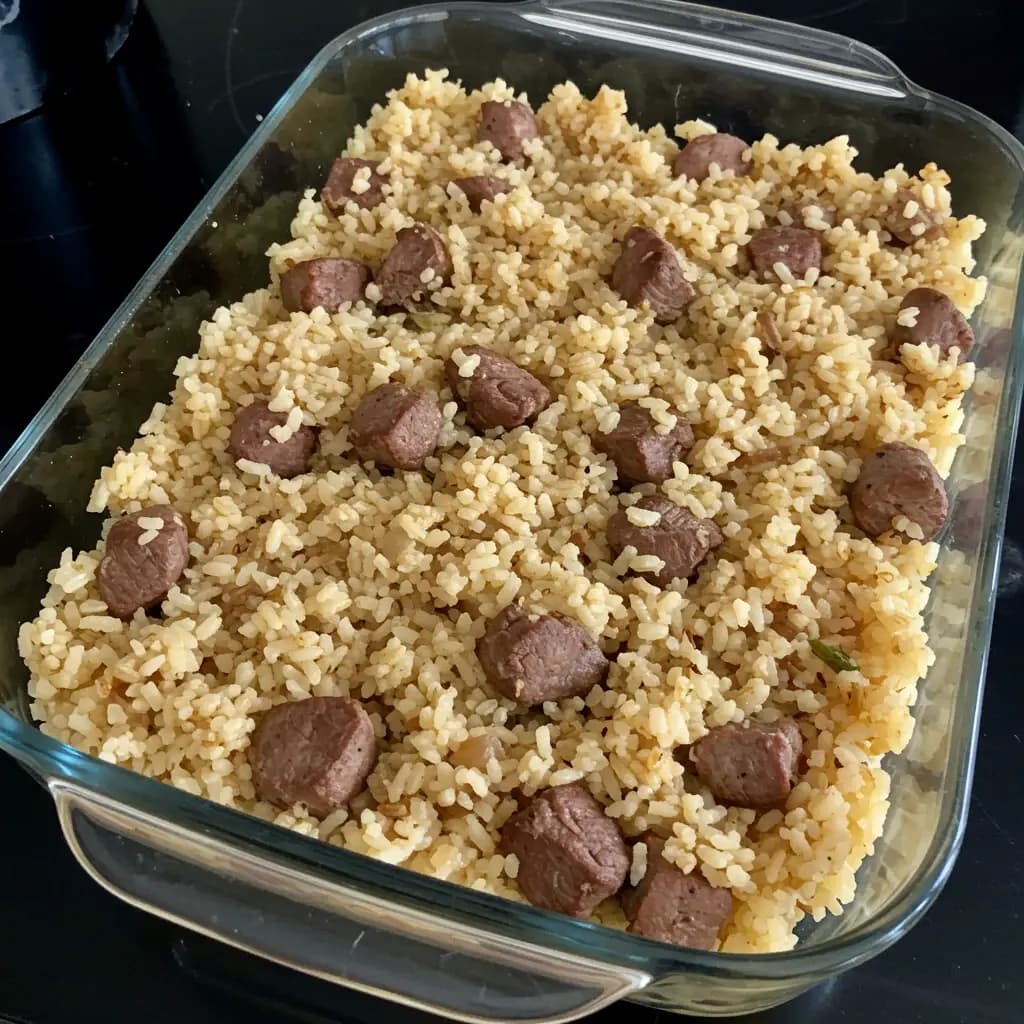 Receita de Arroz com Carne de Sol