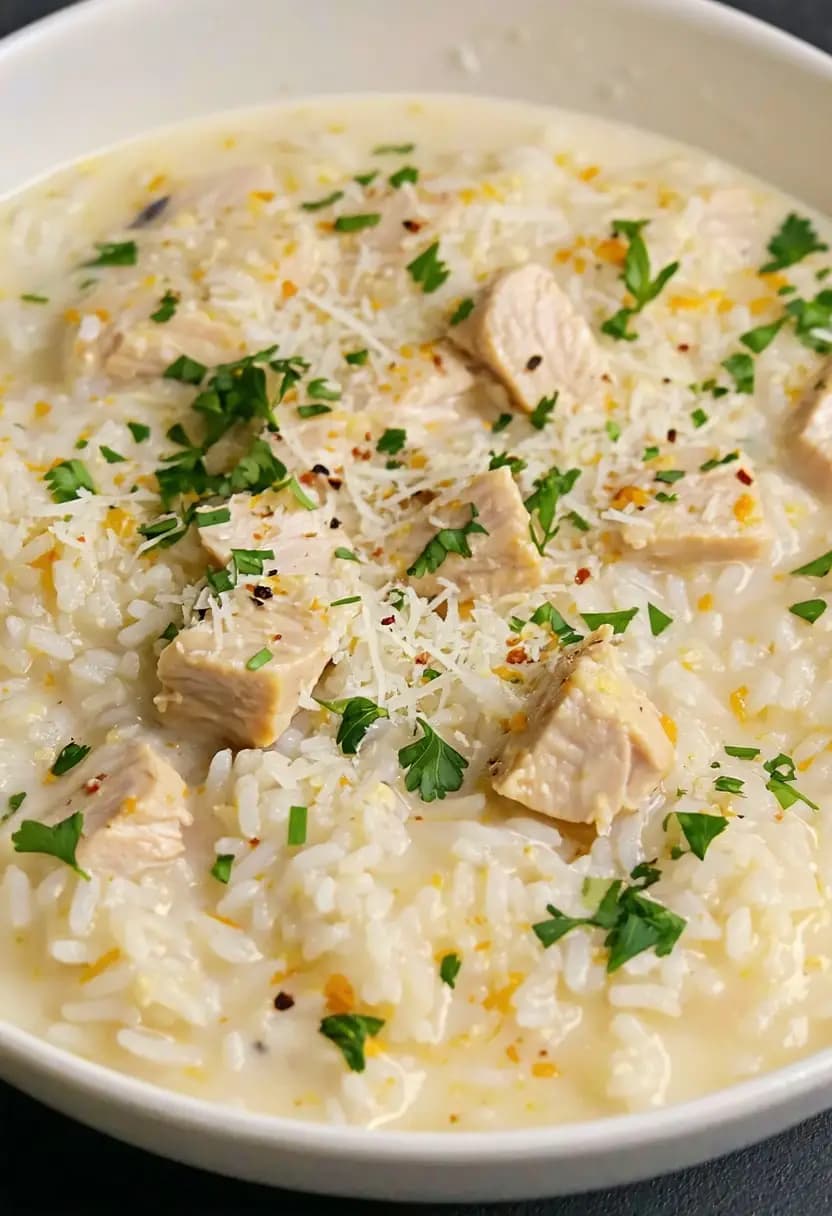 Receita de Arroz Cremoso com Frango