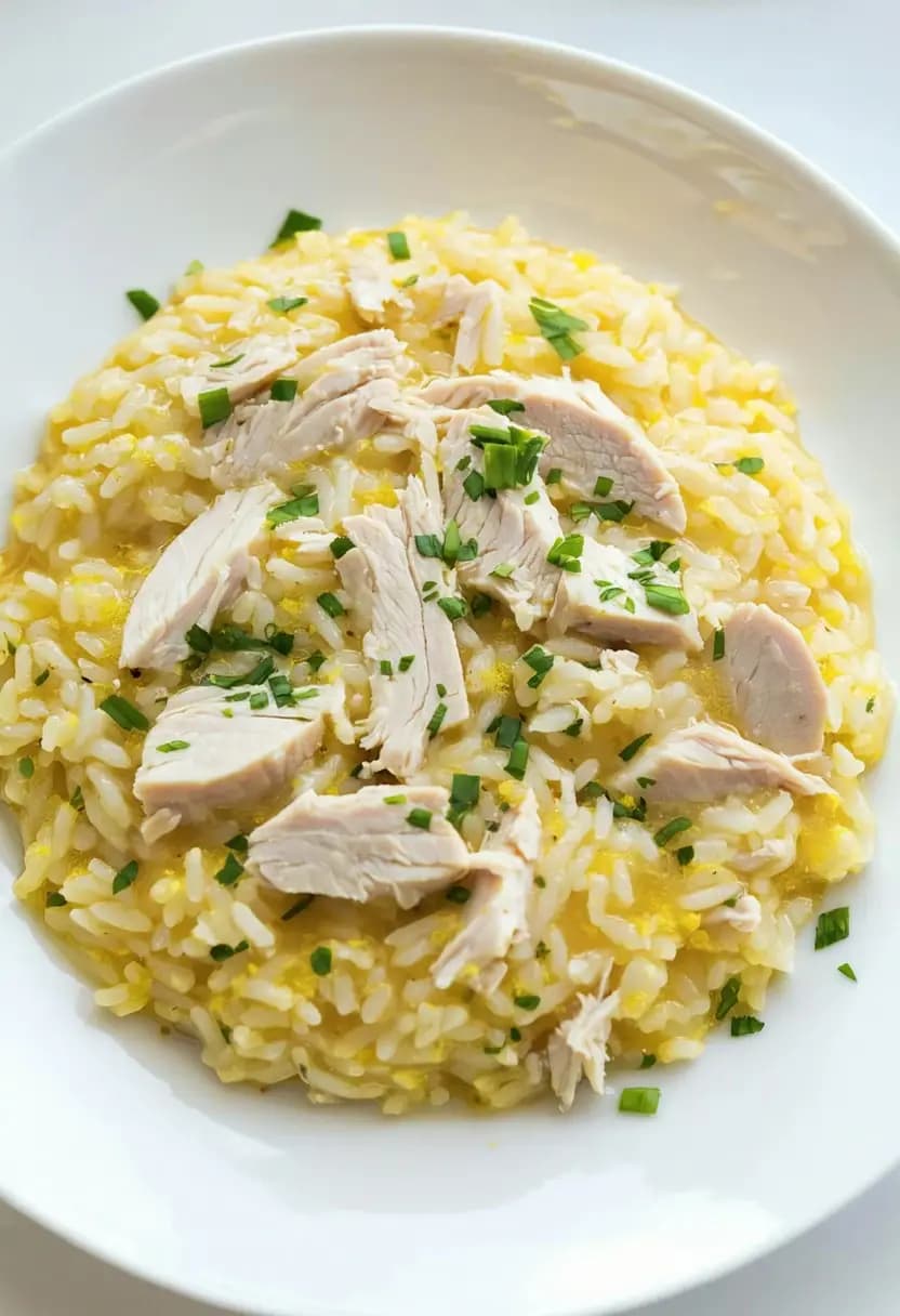 Receita de Arroz Cremoso de Frango