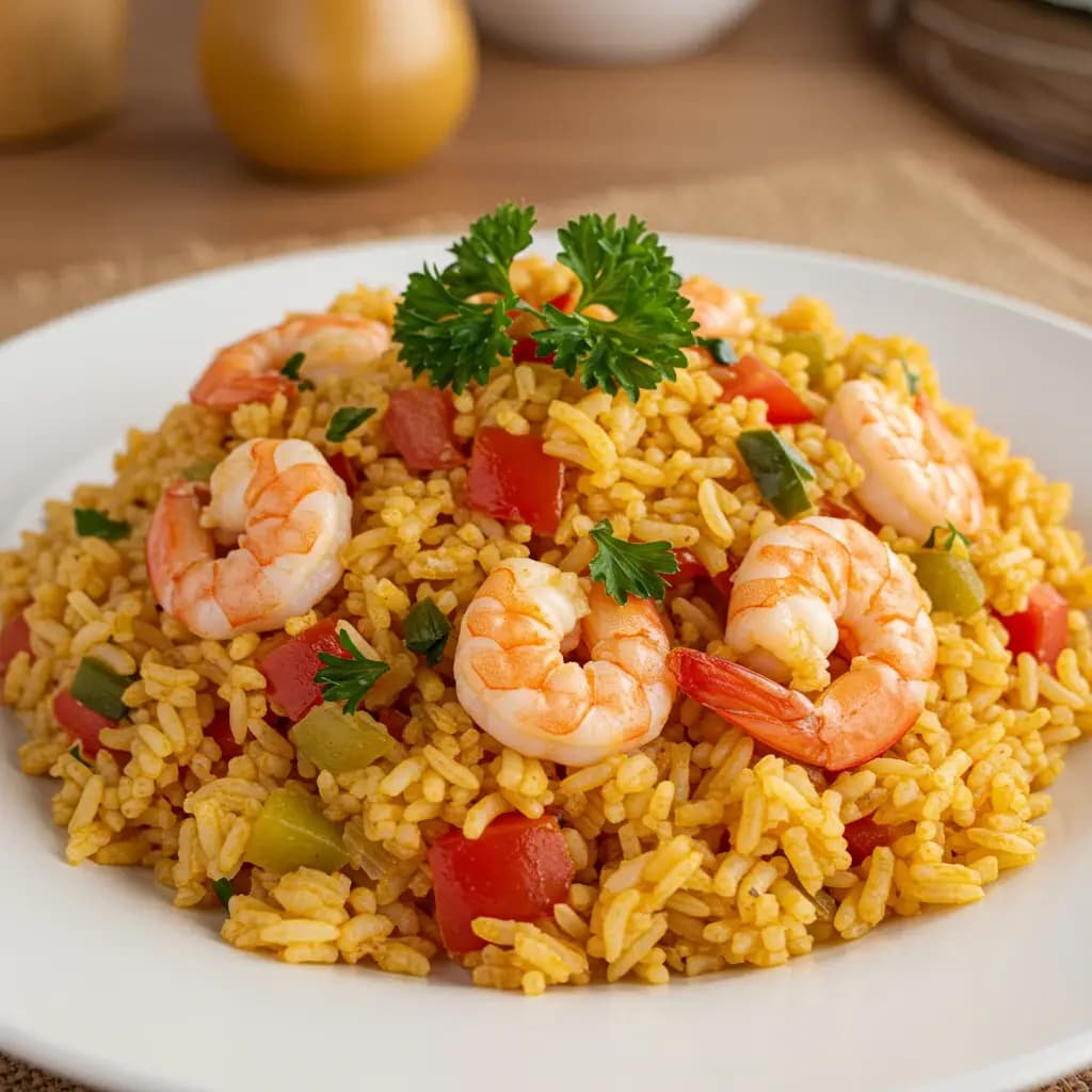 Receita de Arroz de camarão