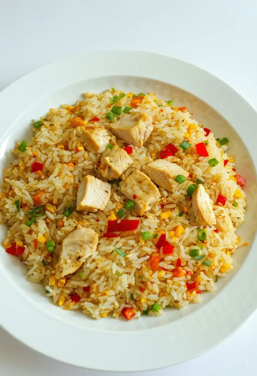 Receita de Arroz de Coco com Frango