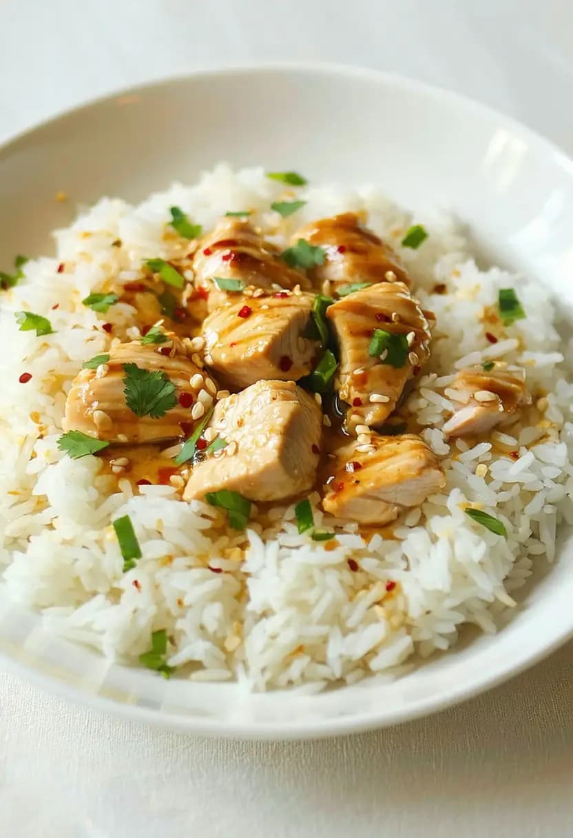 Receita de Arroz de Coco com Frango