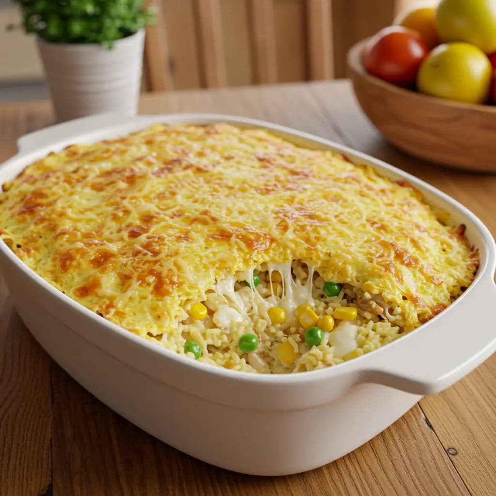 Receita de Arroz de forno rápido