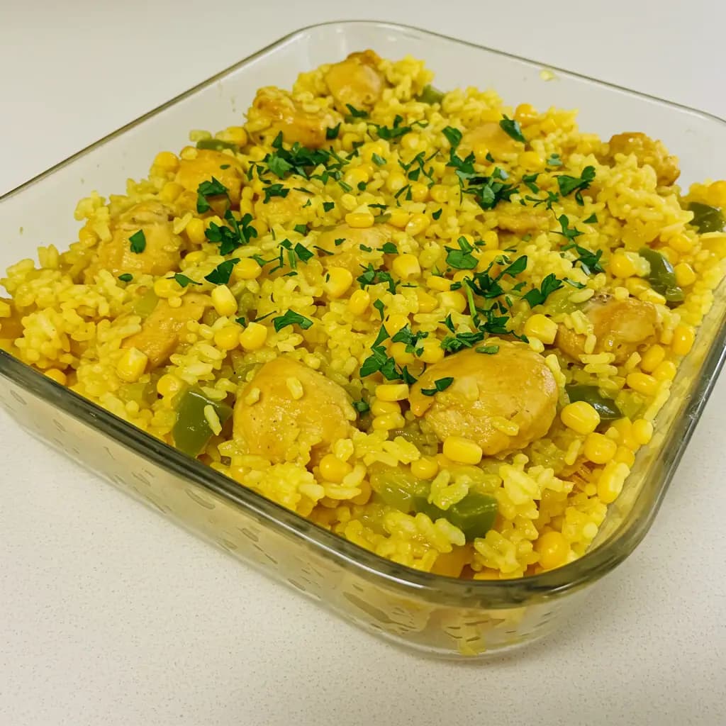 Receita de Arroz de Frango Cremoso