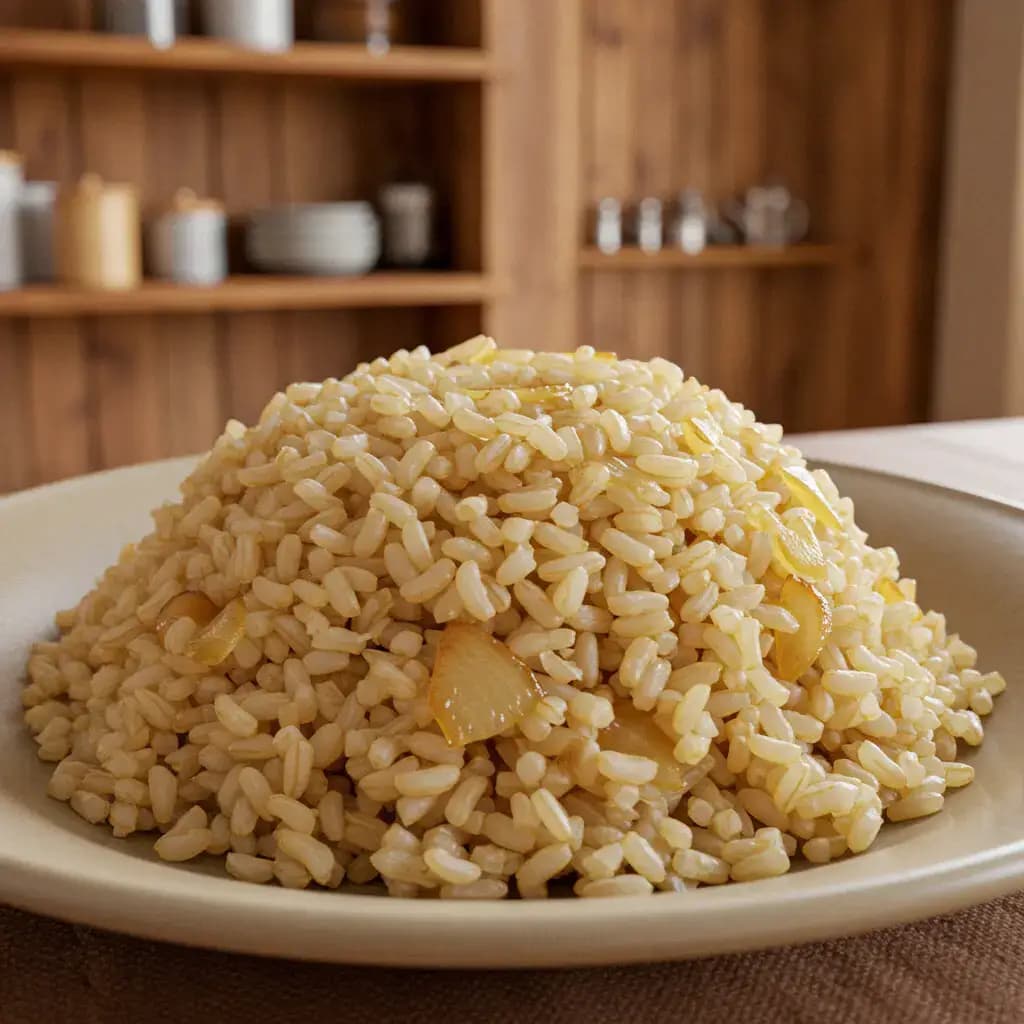 Receita de Arroz integral simples