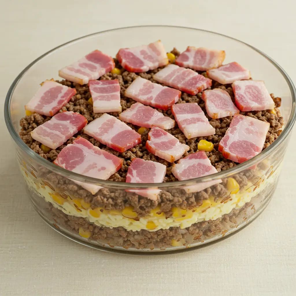 Receita de Arroz Sete Camadas