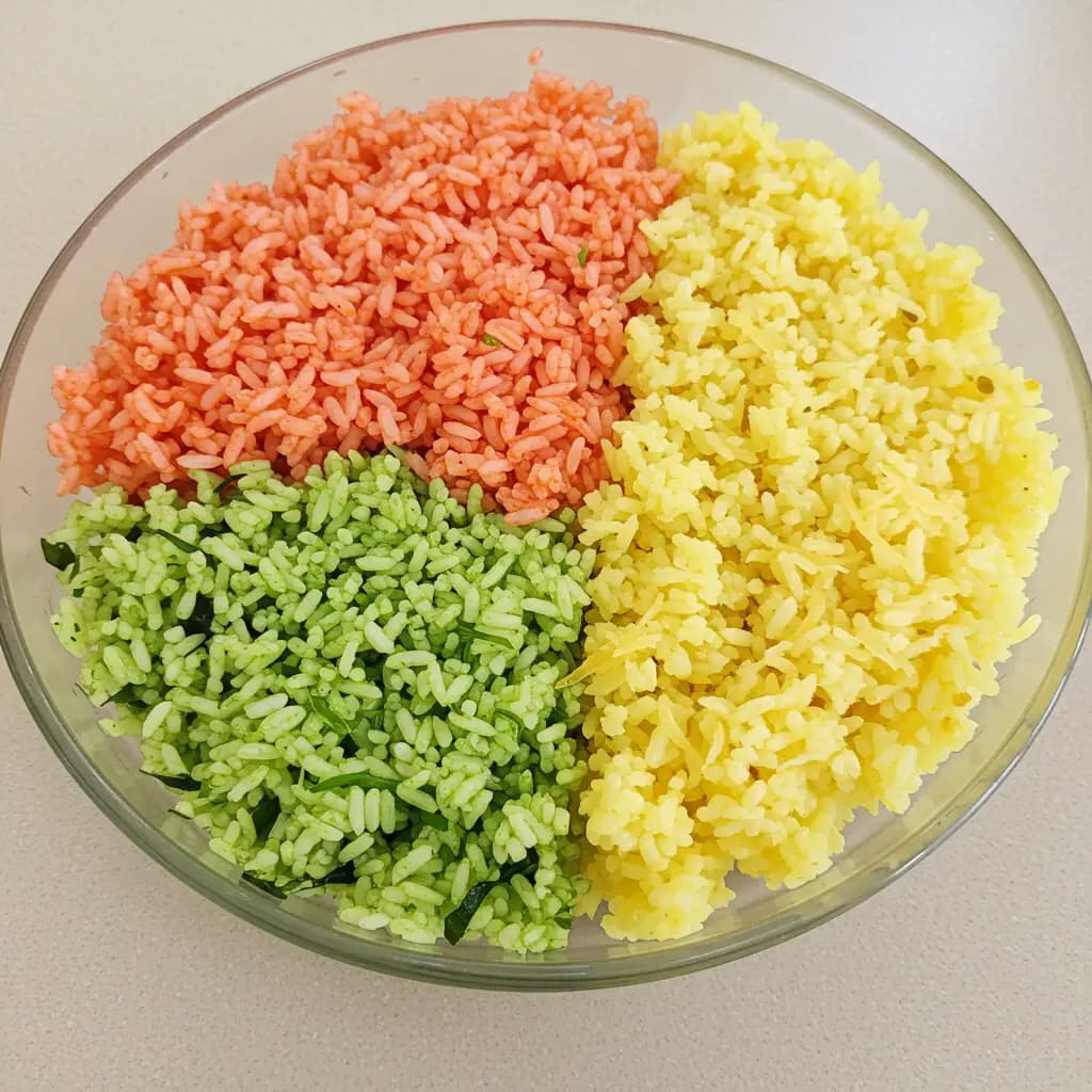 Receita de Arroz Tricolor