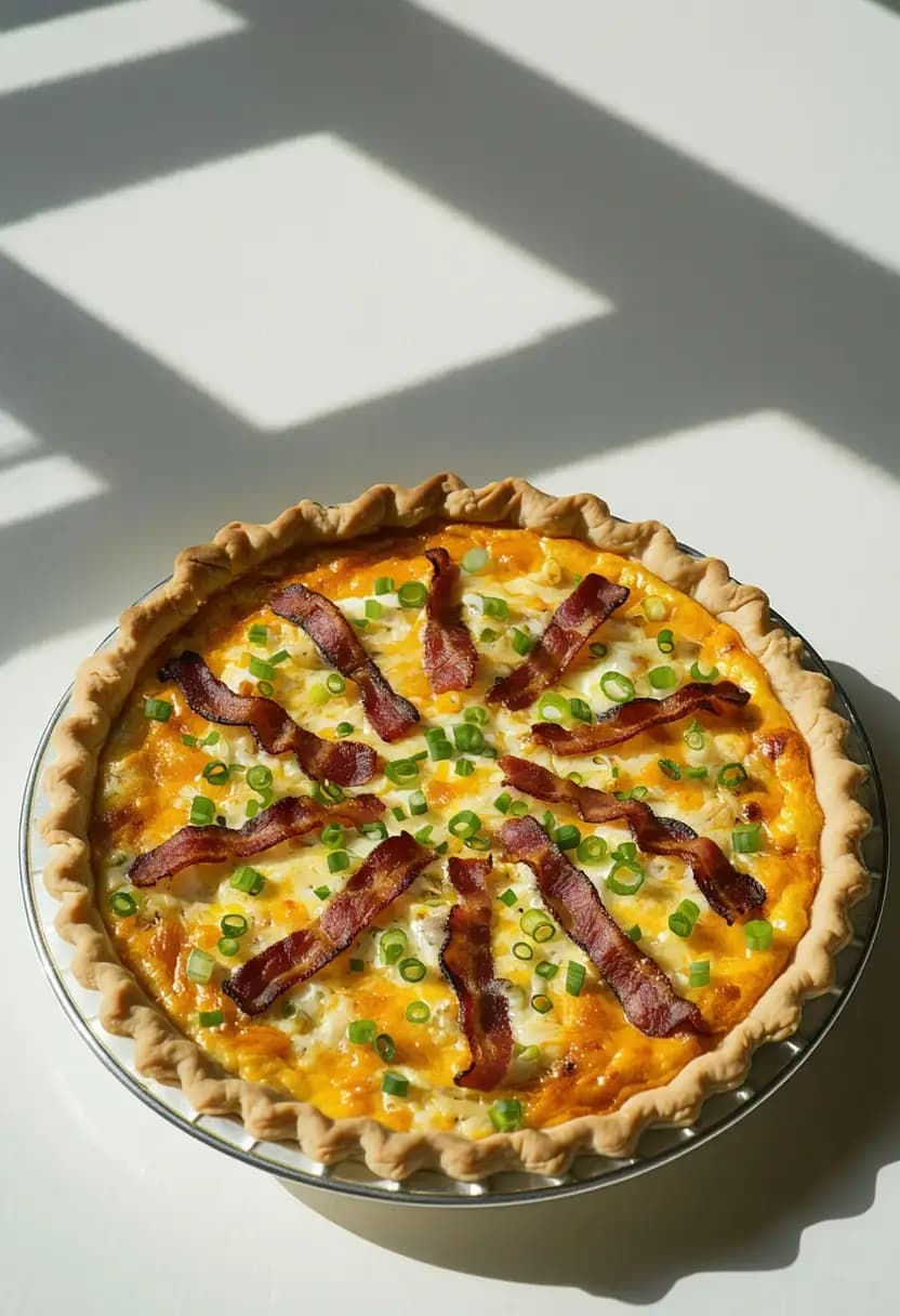Receita de Quiche de Bacon e Queijo