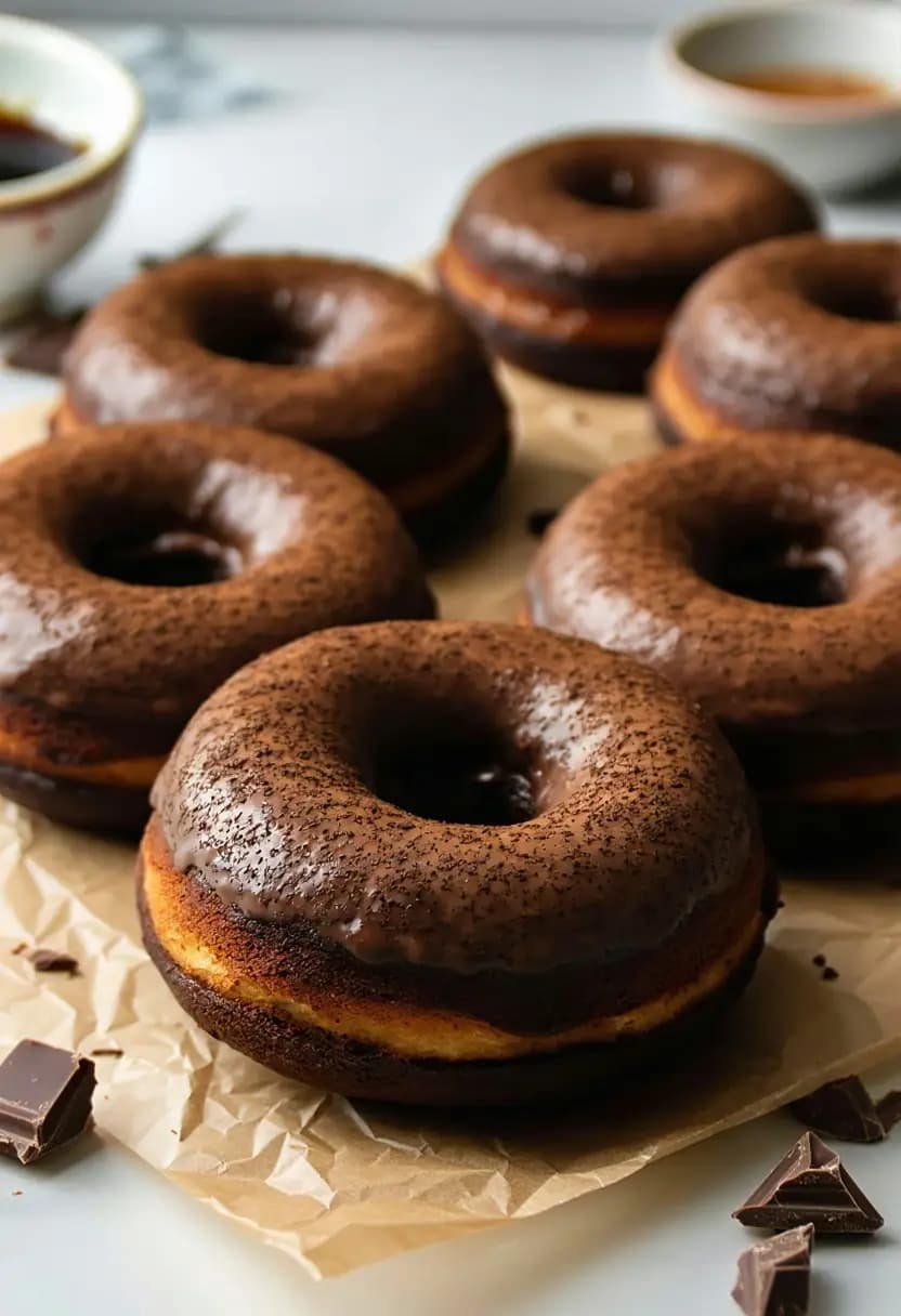 Receita de Rosquinhas de Chocolate Assadas