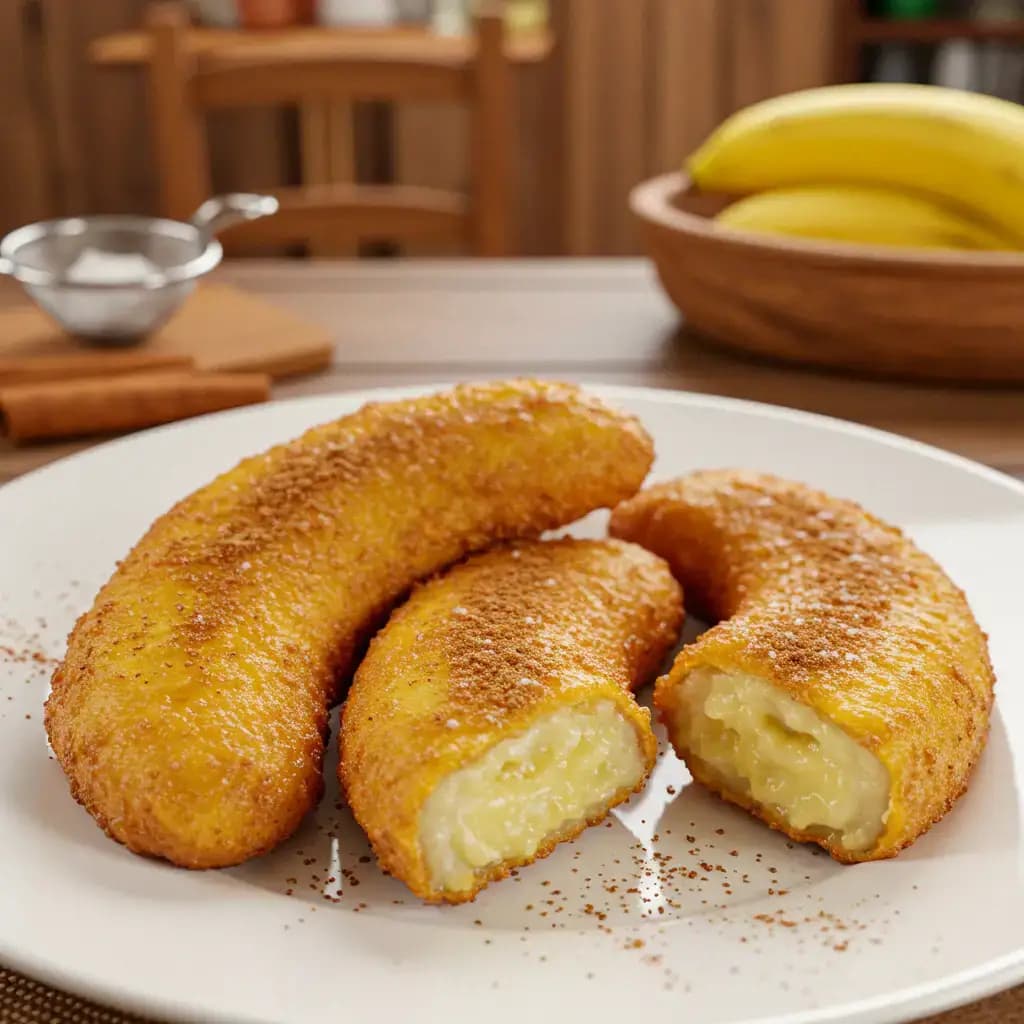 Receita de Banana a milanesa