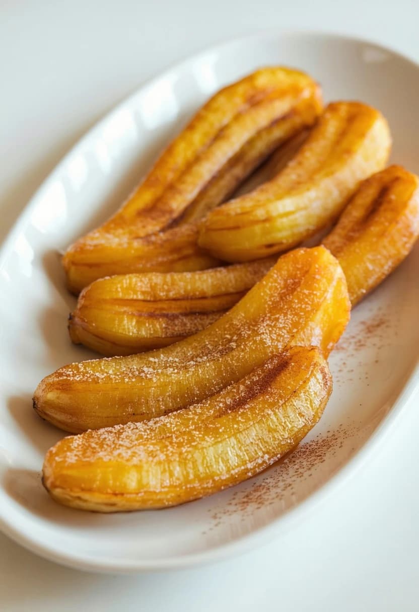 Receita de Banana Frita com Canela
