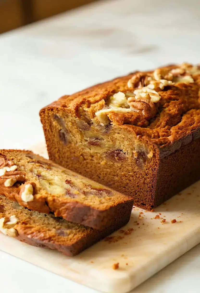 Receita de Pão de Banana com Nozes