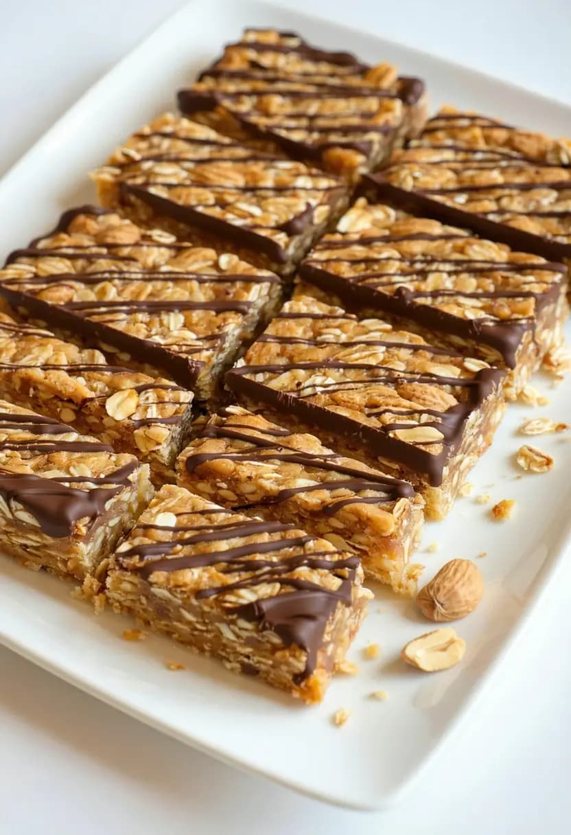 Receita de Barras de Amendoim Fit