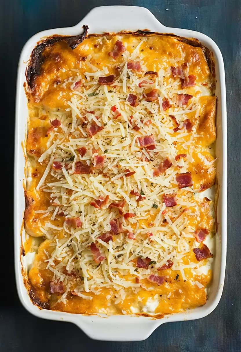 Receita de Batata Gratinada com Bacon