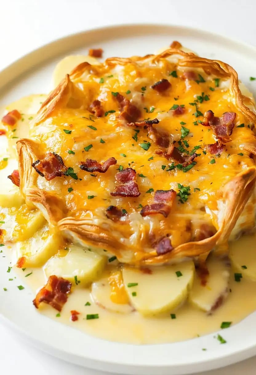 Receita de Batata Gratinada com Bacon
