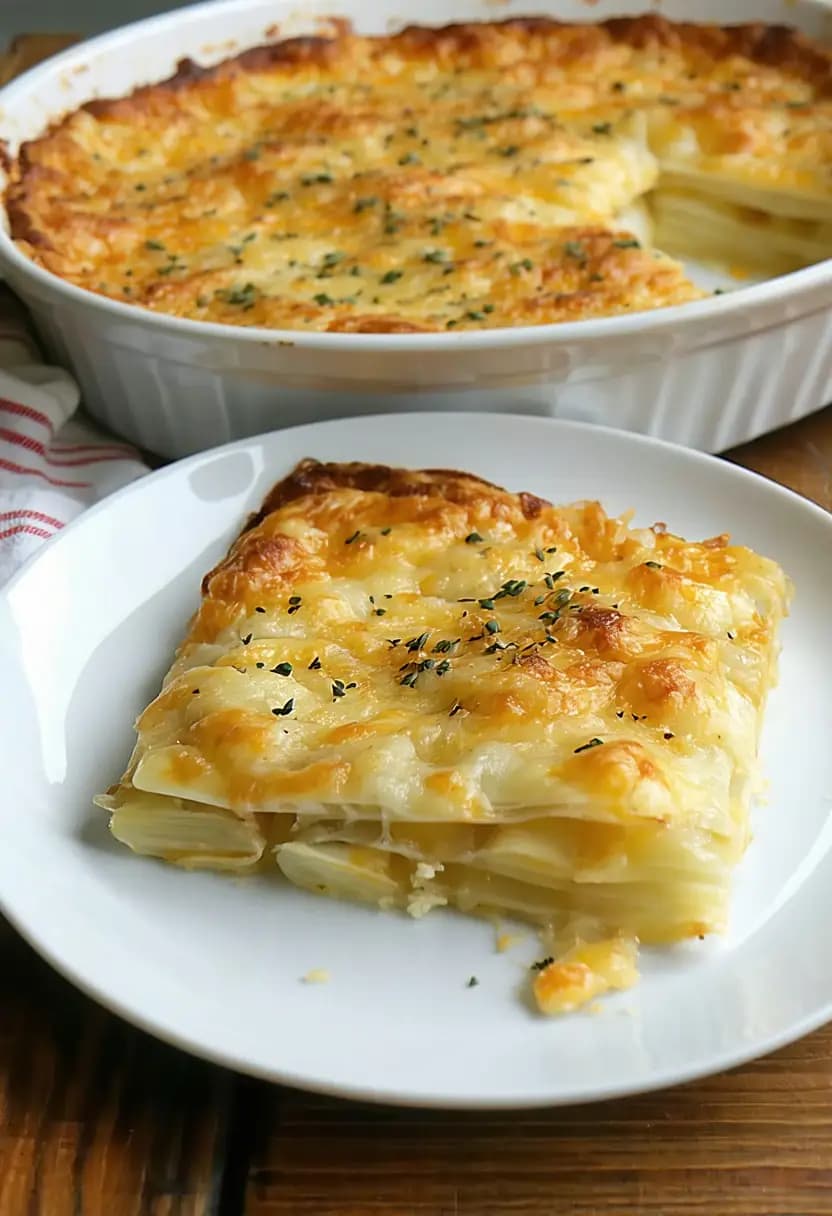 Receita de Batata Gratinada com Queijo