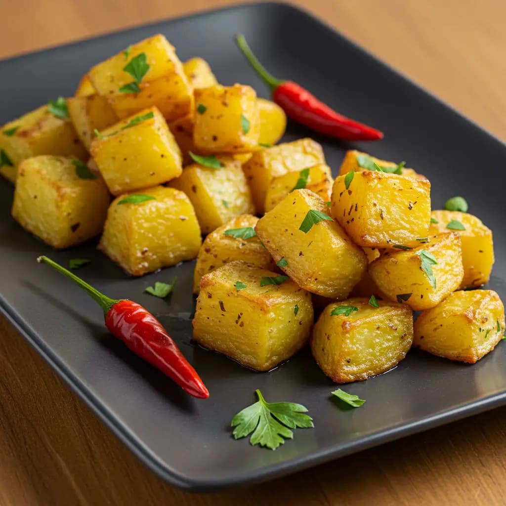 Receita de Batatas Douradas