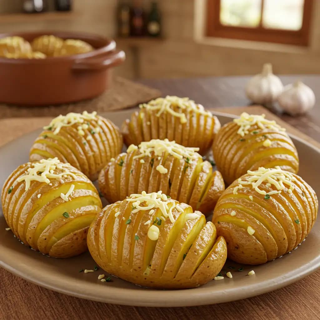 Receita de Batatas hasselback