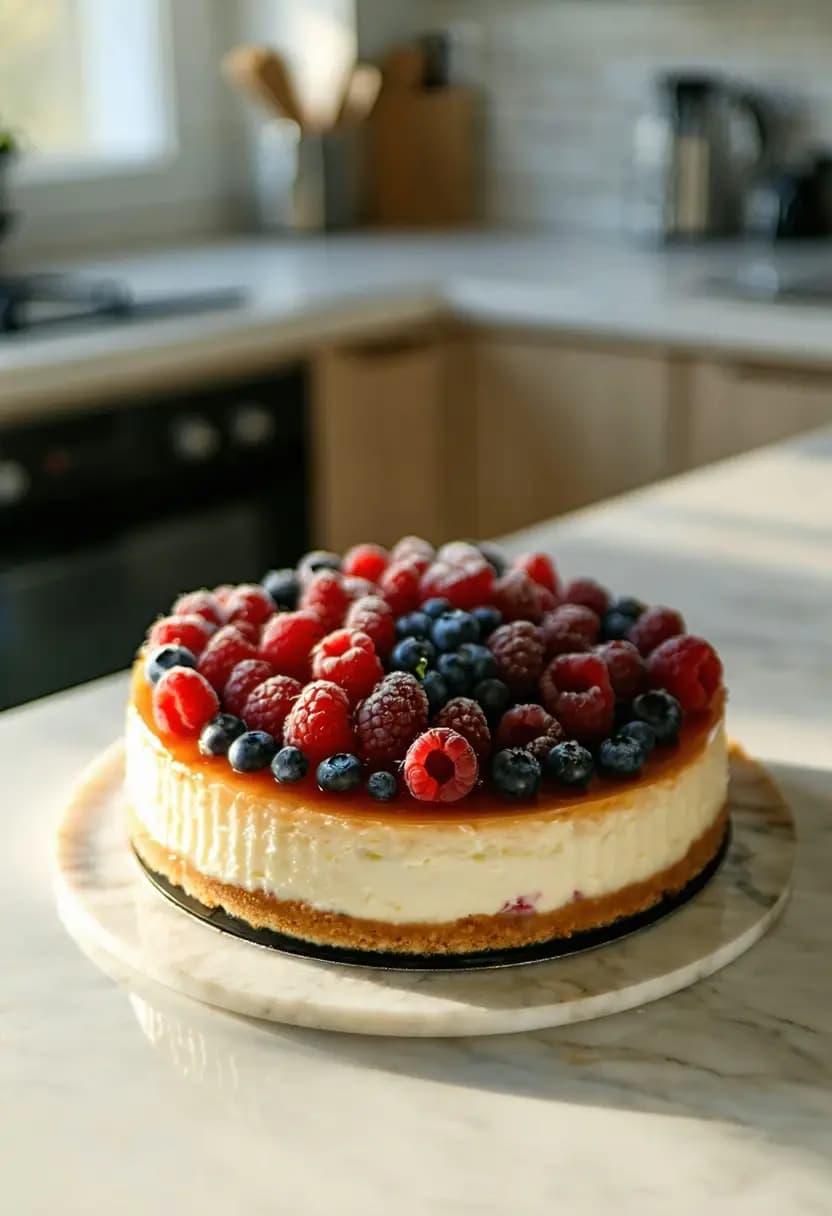 Receita de Cheesecake de Frutas Vermelhas