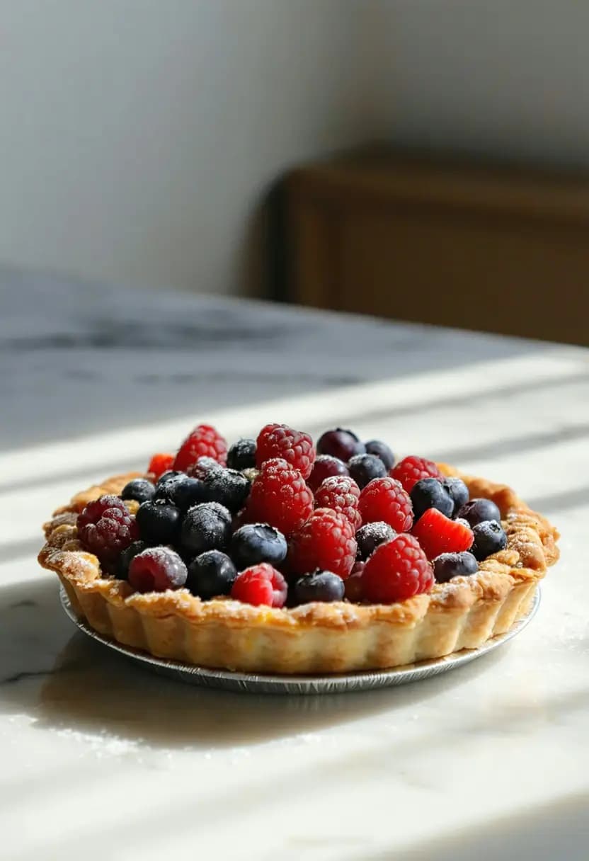 Receita de Torta de Crumble de Frutas Vermelhas