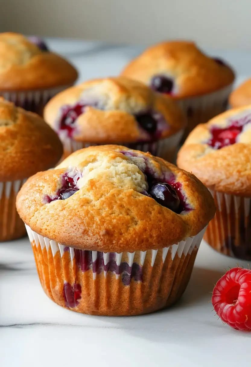 Receita de Muffins de Frutas Vermelhas