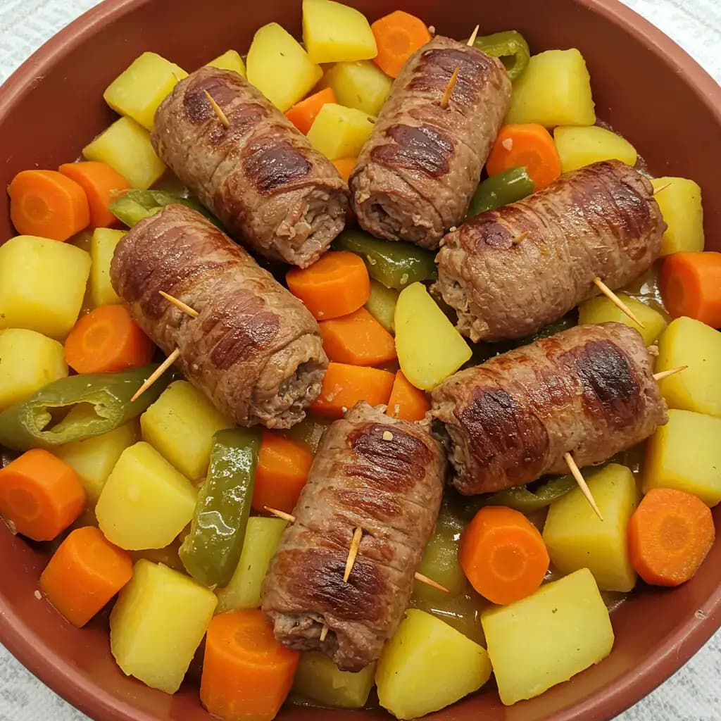 Receita de Bife a rolê