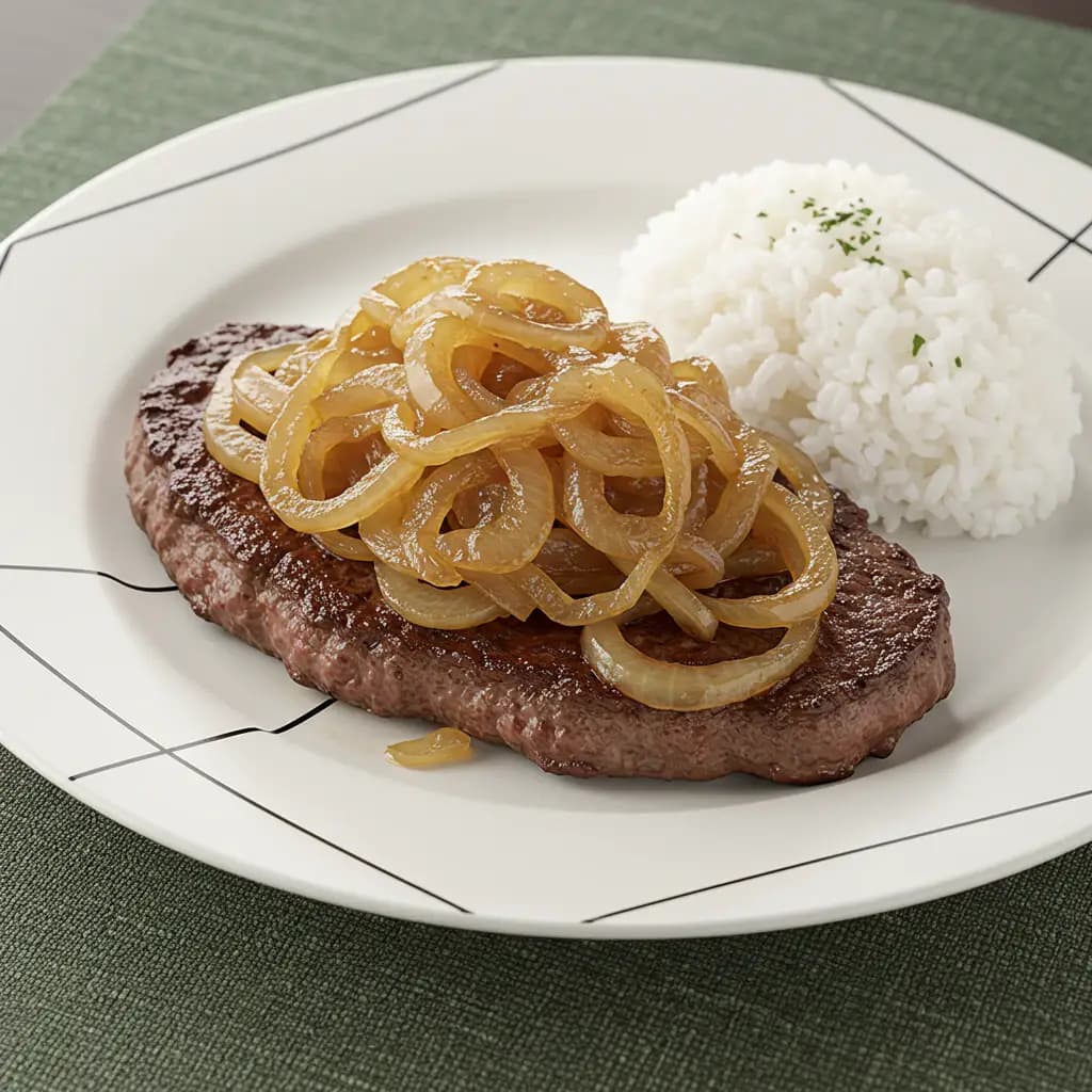 Receita de Bife Acebolado