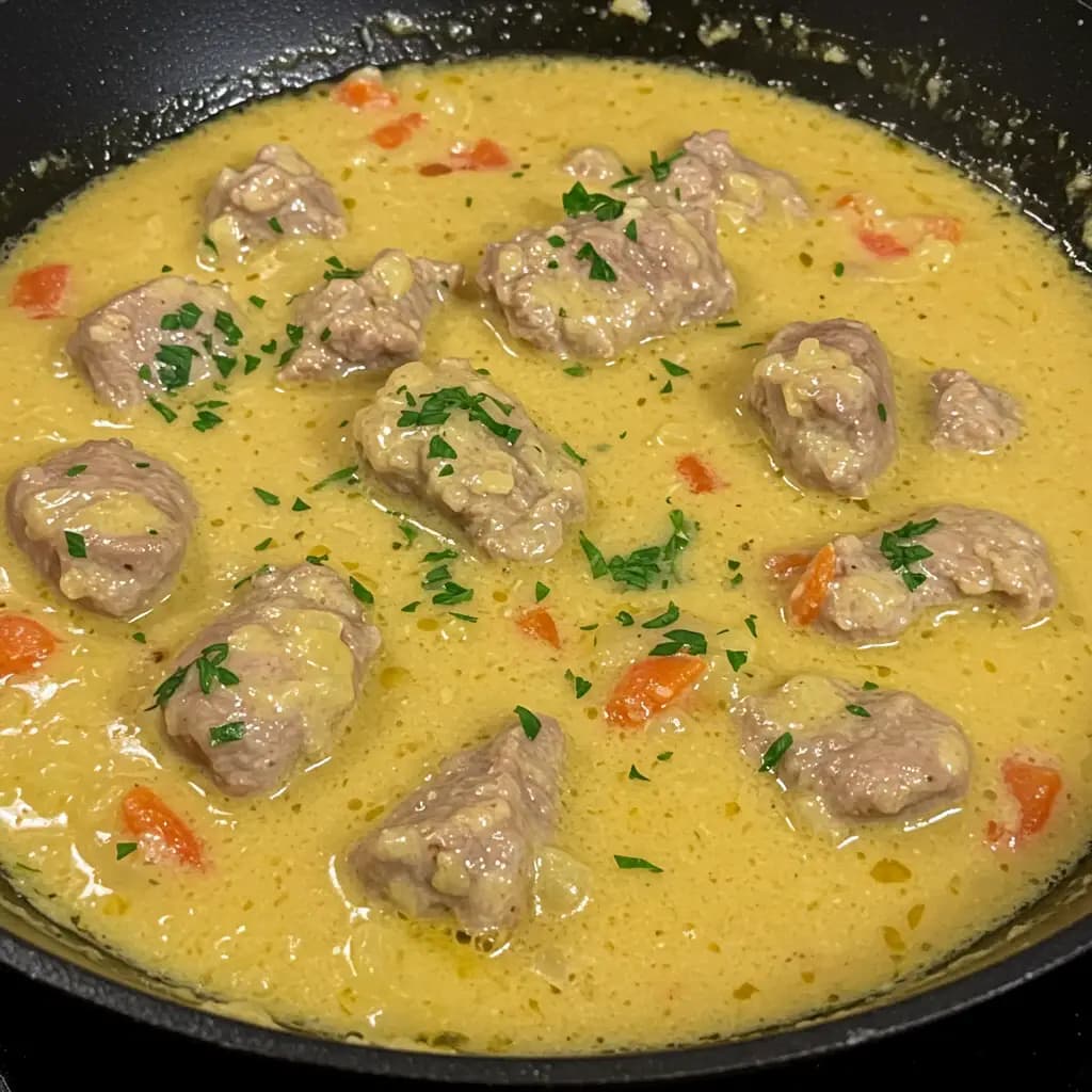 Receita de Bife ao Creme de Leite