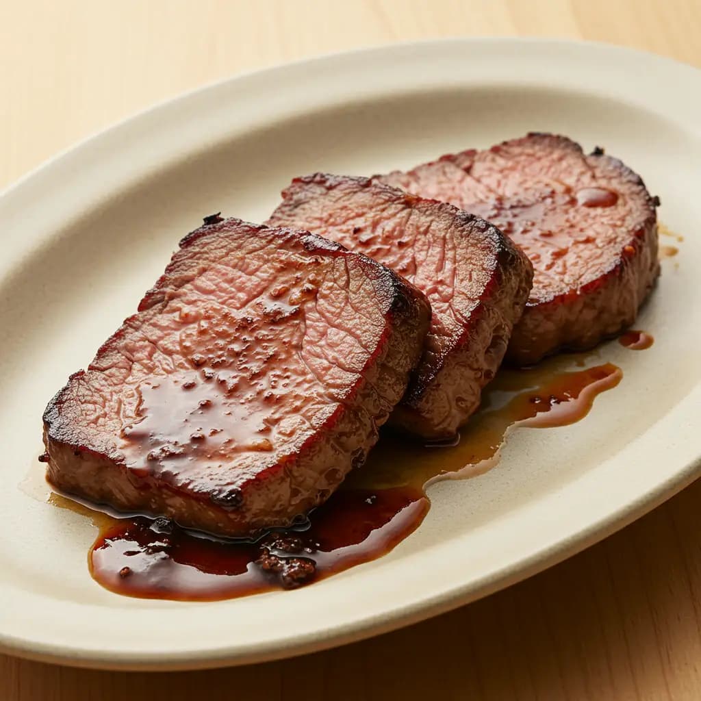 Receita de Bife ao Rum de Maçã