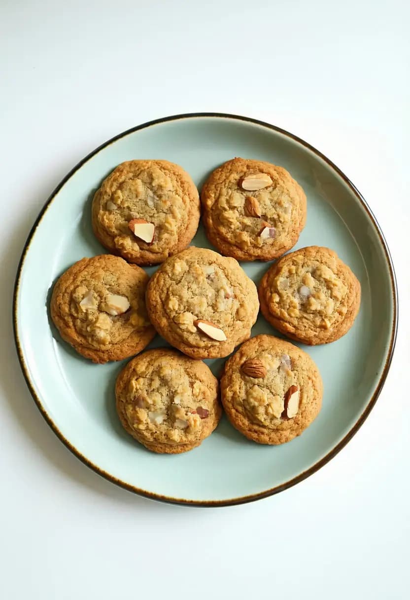 Receita de Biscoito de Aveia e Amêndoas