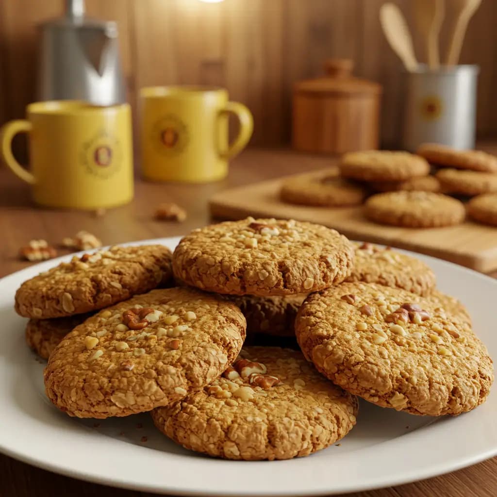 Receita de Biscoito de aveia e mel