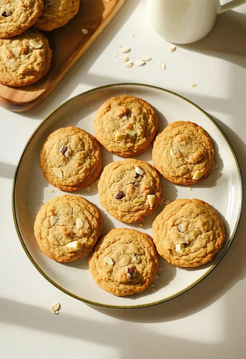 Receita de Biscoitos de Aveia e Banana