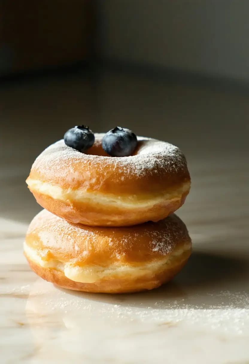 Receita de Donuts de Mirtilo