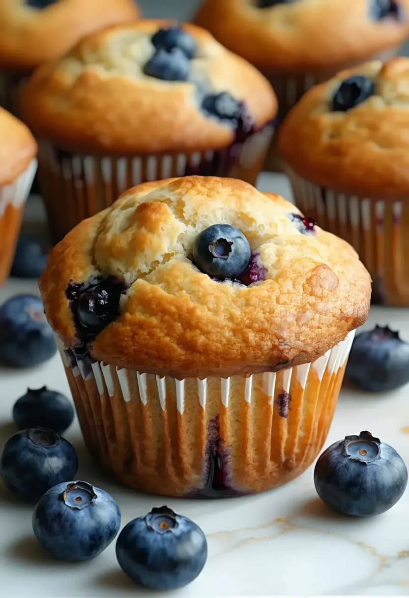 Receita de Muffins de Mirtilo