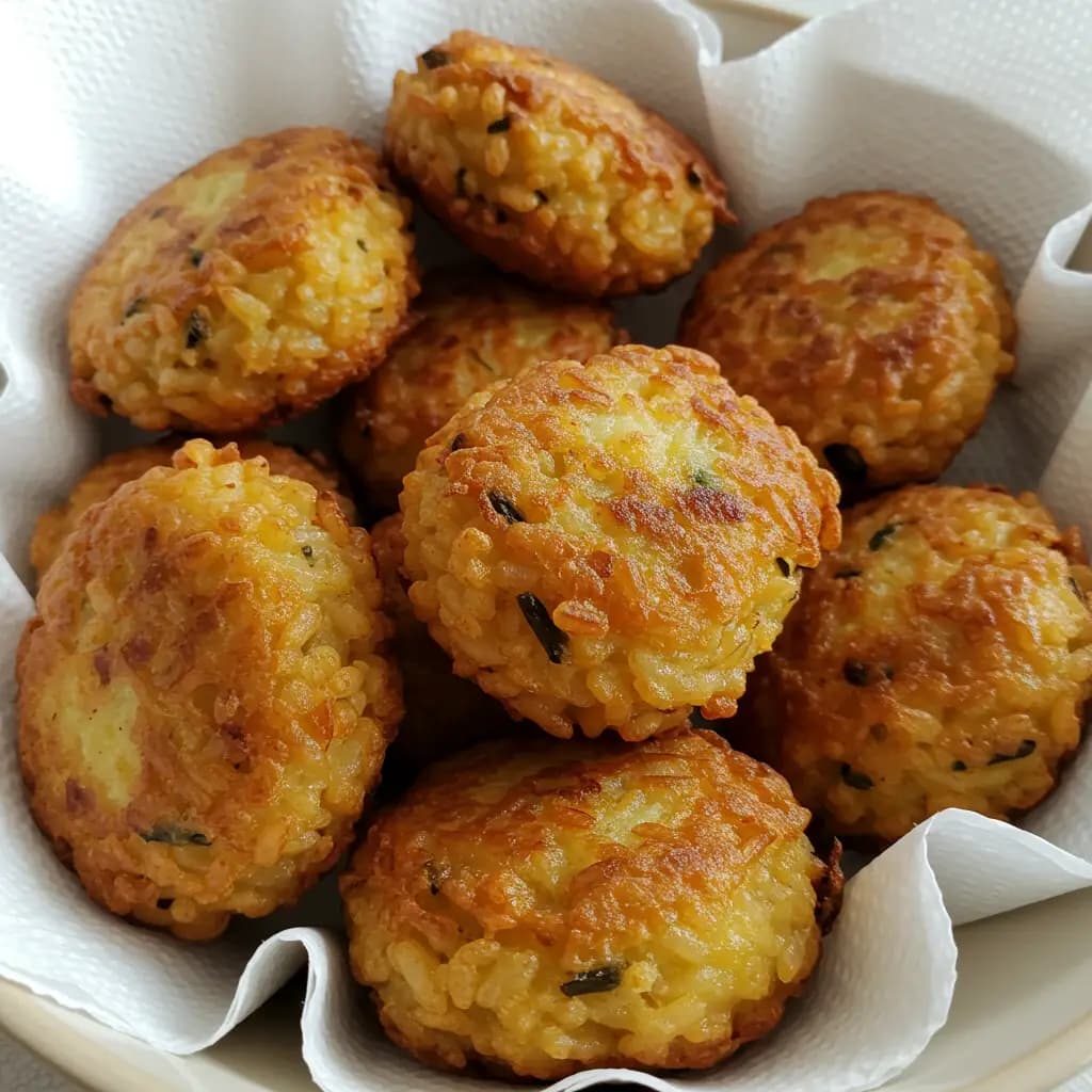 Receita de Bolinhos de Arroz