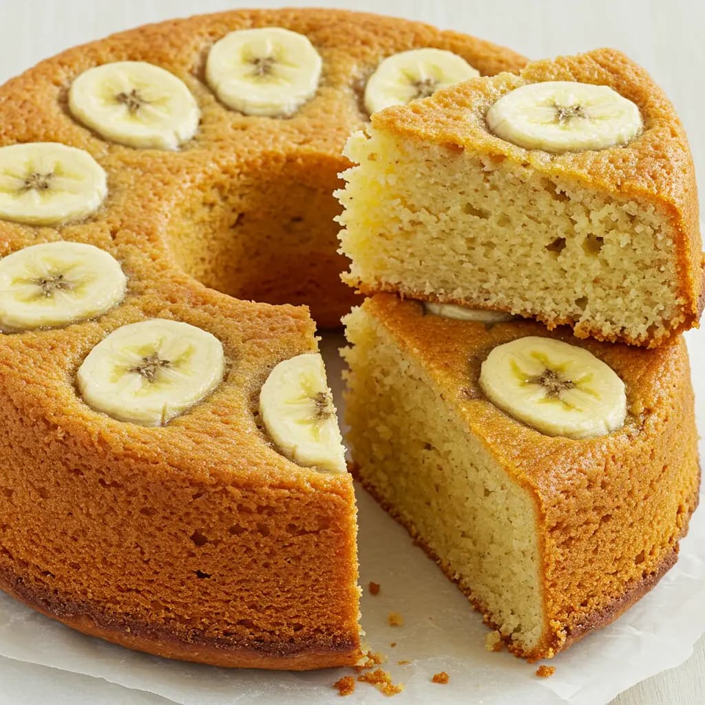 Receita de Bolo básico de banana