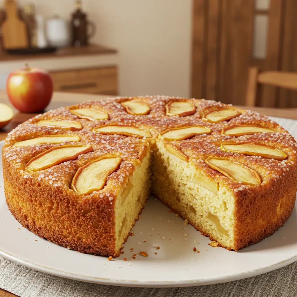 Receita de Bolo cuca de maçã