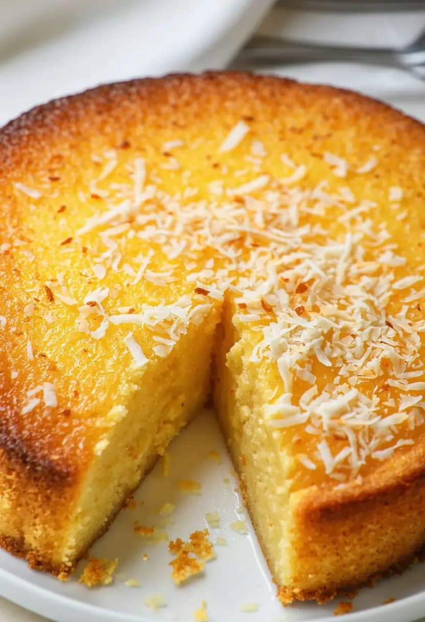 Receita de Bolo de Aipim com Coco