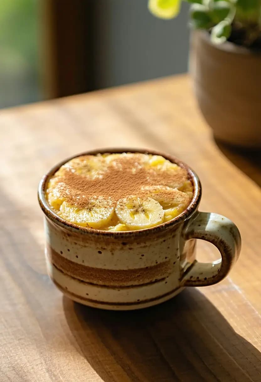 Receita de Bolo de Banana de Caneca Fit