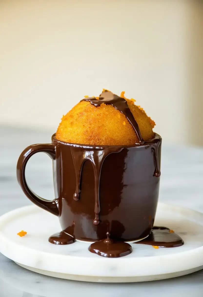 Receita de Bolo de Caneca de Cenoura