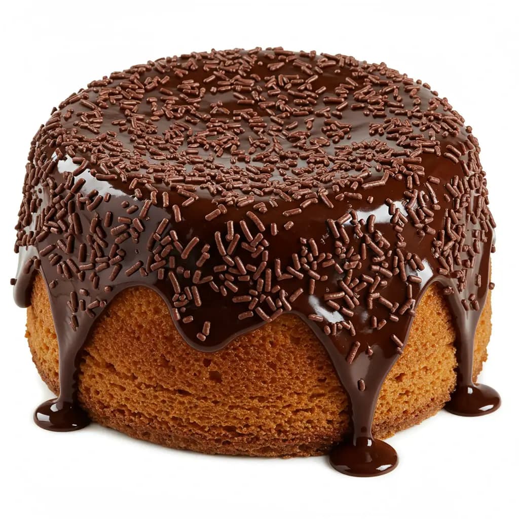 Receita de Bolo de cenoura vulcão