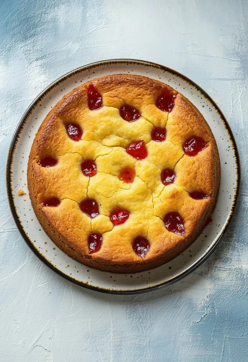 Receita de Bolo de Fubá com Goiabada