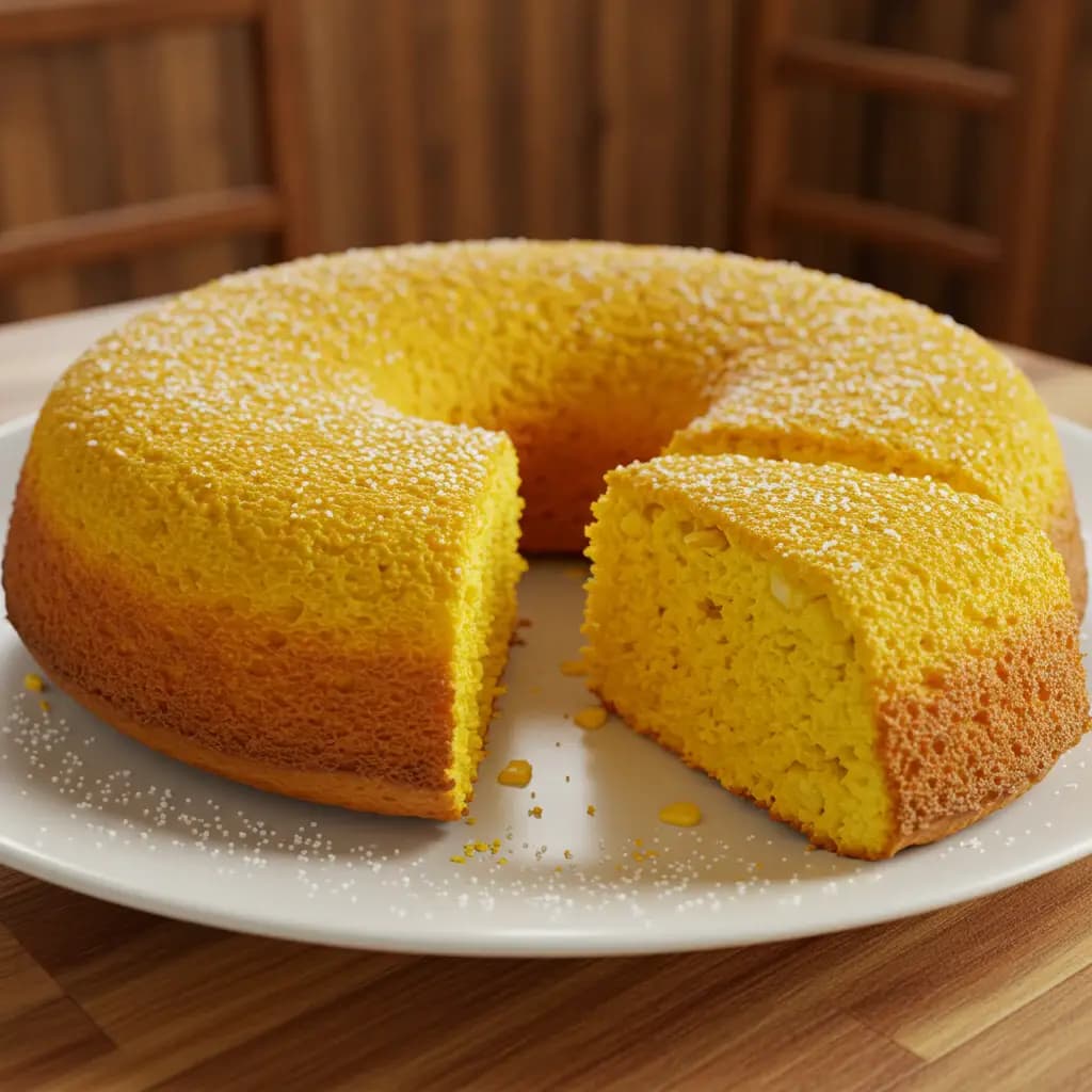 Receita de Bolo de milho
