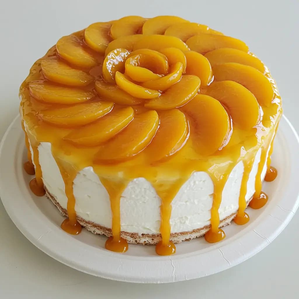 Receita de Bolo Gelado de Pêssego