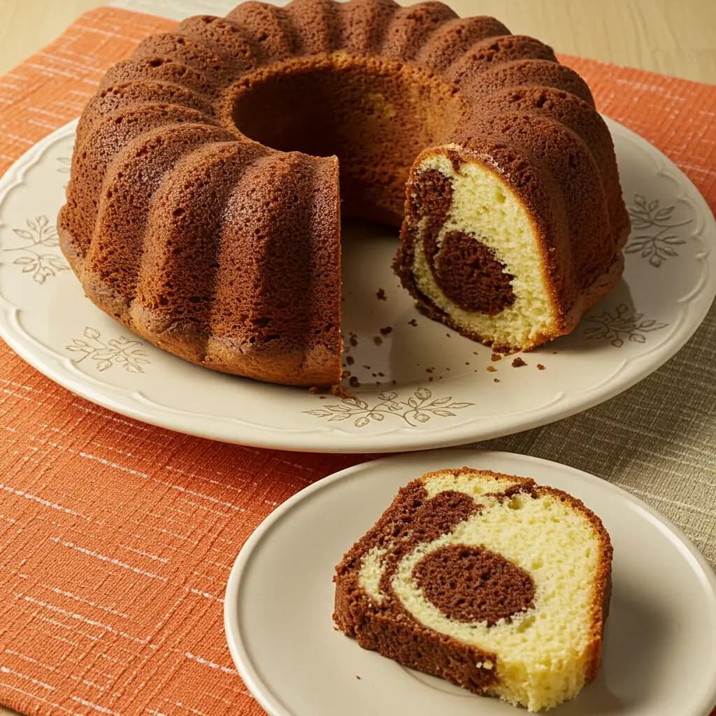 Receita de Bolo Mármore de Iogurte